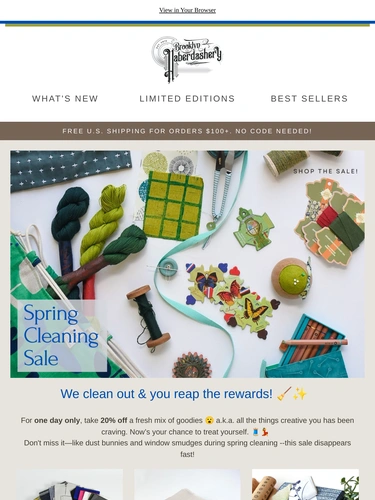 Brooklyn Haberdashery Sale Announcement