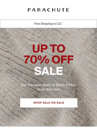 Parachute Home Sale Announcement