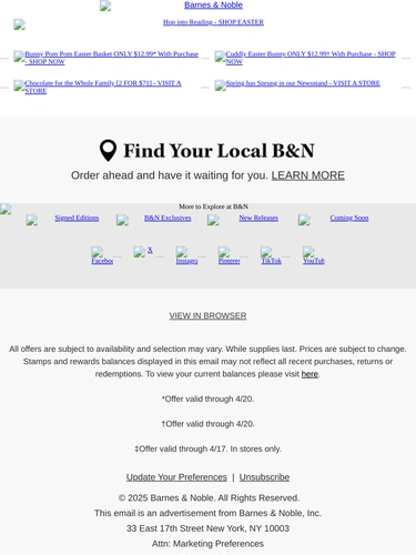 Barnes & Noble Sale Announcement