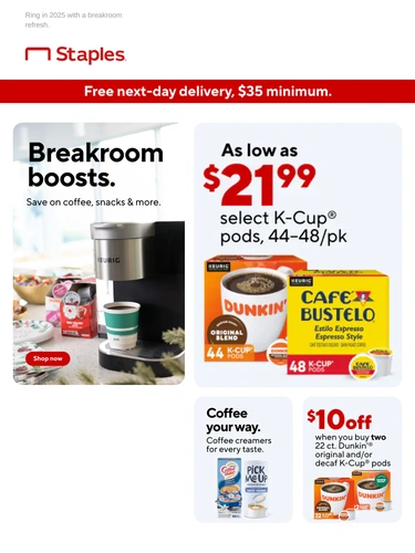 Staples Sale Announcement