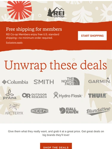 REI Sale Announcement