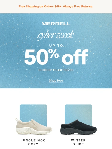Merrell Sale Announcement