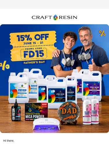 Craft Resin Sale Announcement