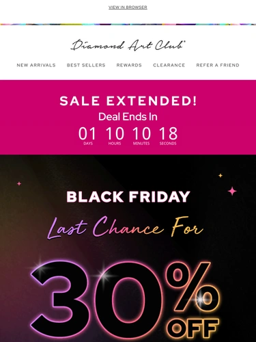 Diamond Art Club Sale Announcement