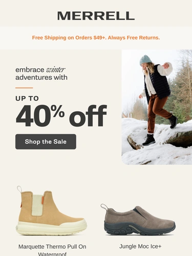 Merrell Sale Announcement