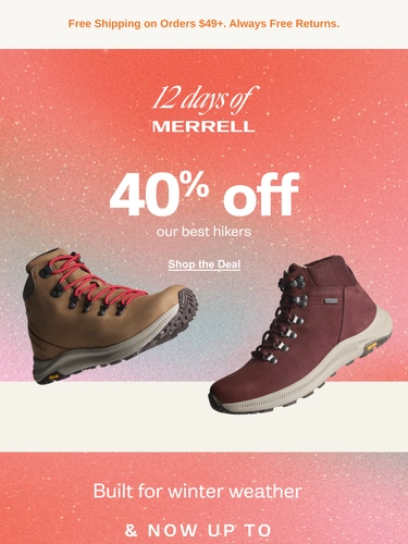 Merrell Sale Announcement