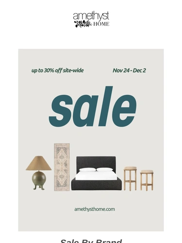 Amethyst Home Sale Announcement