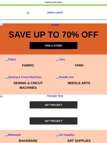 Joann Sale Announcement