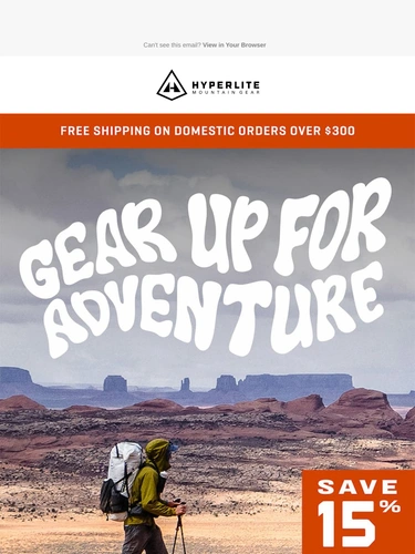Hyperlite Mountain Gear Sale Announcement