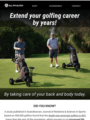 Alphard Golf Newsletter