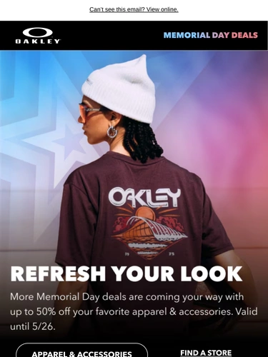 Oakley Sale Announcement
