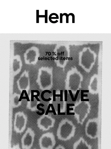 Hem Sale Announcement