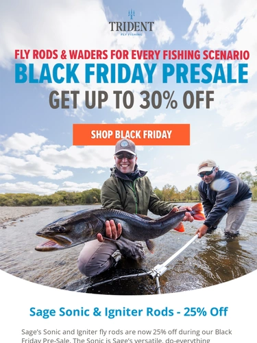 Trident Fly Fishing Sale Announcement
