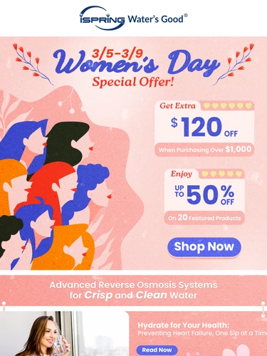 iSpring Water Systems Sale Announcement