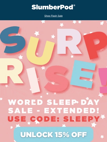 SlumberPod Sale Announcement