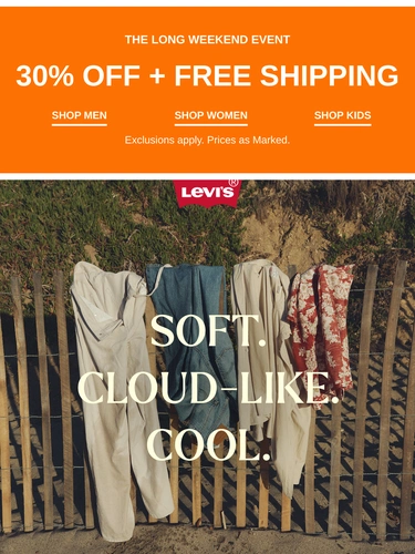 Levi's Sale Announcement