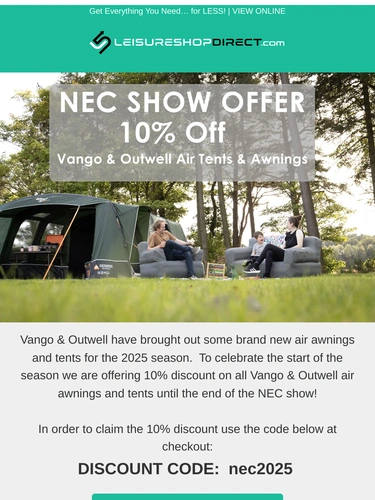 Leisureshopdirect Sale Announcement