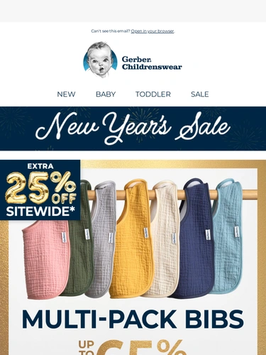 Gerber Childrenswear Sale Announcement