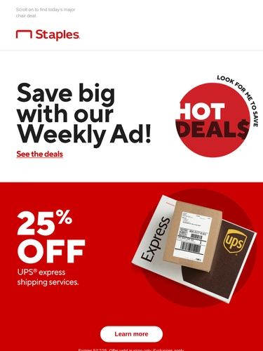 Staples Sale Announcement