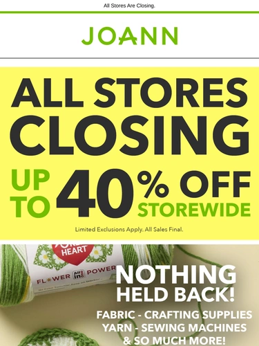 Joann Sale Announcement