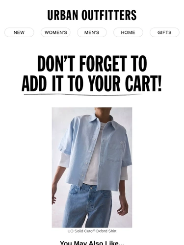 Urban Outfitters Newsletter