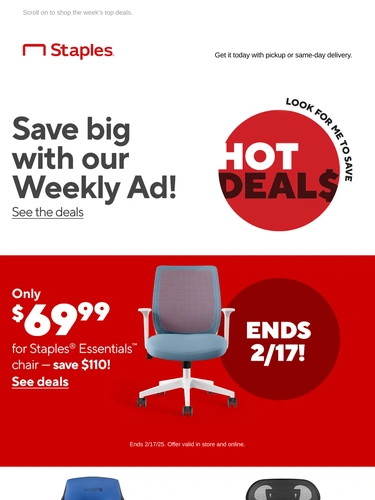 Staples Sale Announcement