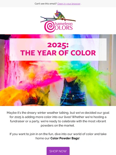 Chameleon Colors Newsletter