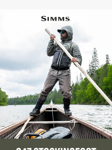 Simms Fishing Sale Announcement