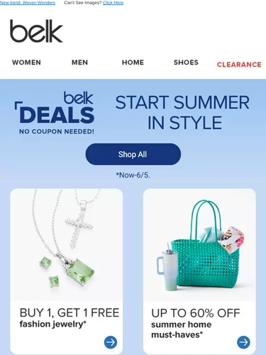 Belk Sale Announcement