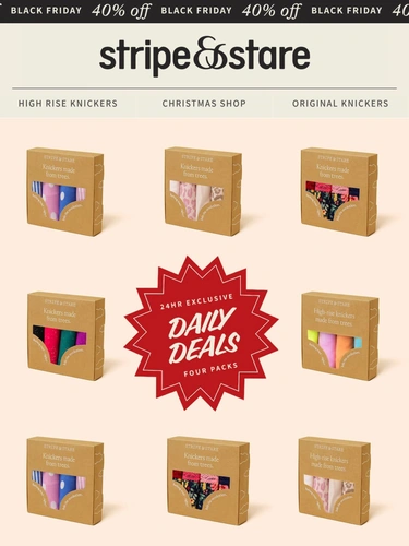 Stripe and Stare Holiday Campaign