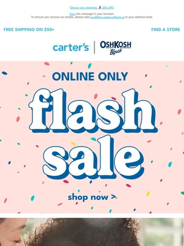 Carter's OshKosh Sale Announcement