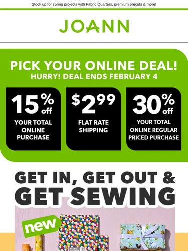 Joann Sale Announcement