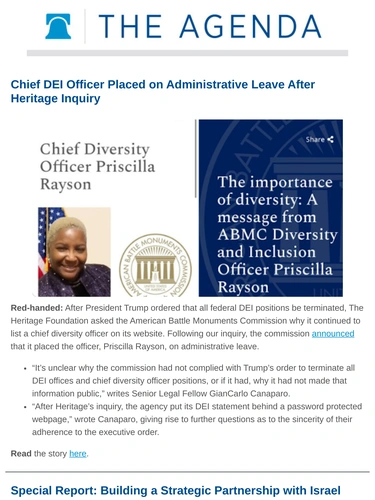 Heritage Foundation Newsletter