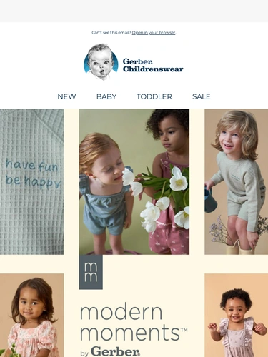 Gerber Childrenswear Sale Announcement