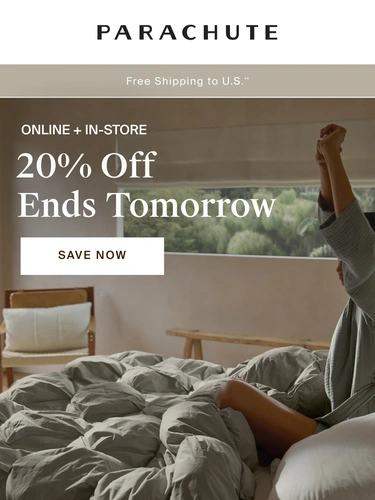 Parachute Home Sale Announcement