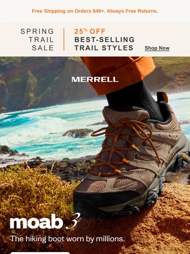 Merrell Sale Announcement