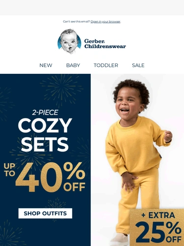 Gerber Childrenswear Sale Announcement