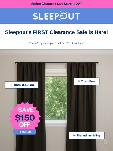 Sleepout Sale Announcement