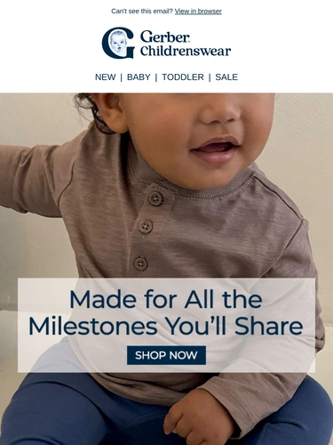Gerber Childrenswear Sale Announcement