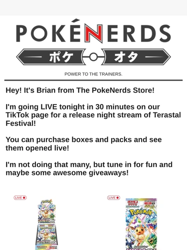 The PokeNerds Store Event Invitation