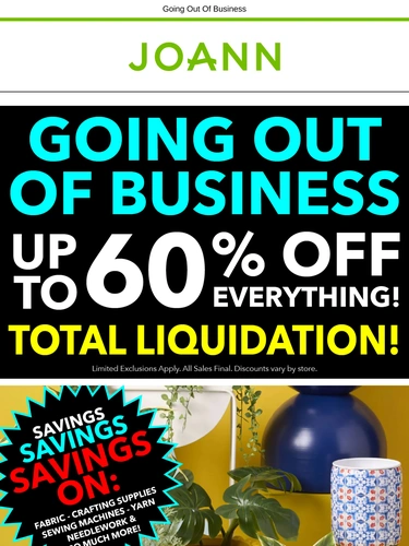 Joann Sale Announcement