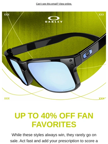 Oakley Sale Announcement