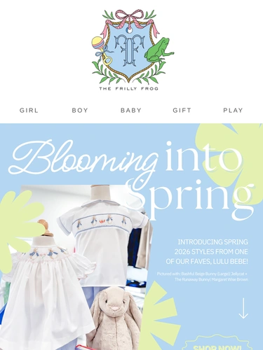 The Frilly Frog Newsletter