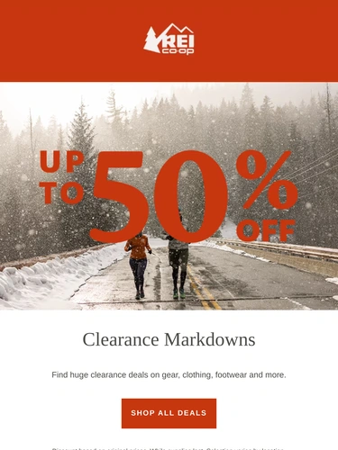 REI Sale Announcement