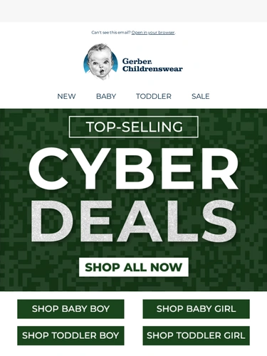 Gerber Childrenswear Sale Announcement