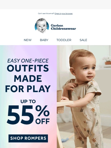 Gerber Childrenswear Sale Announcement