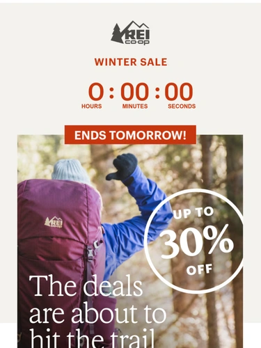 REI Sale Announcement