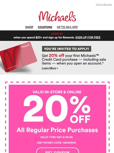 Michaels Email
