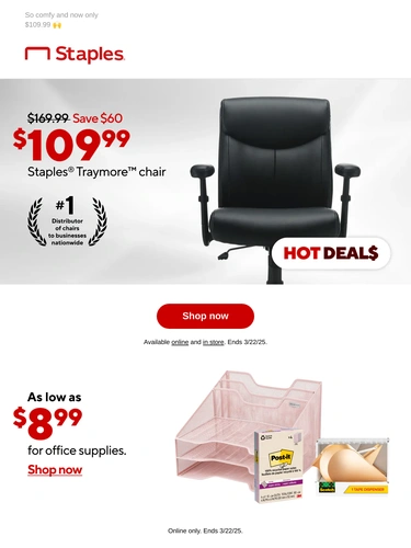 Staples Sale Announcement