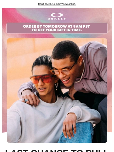 Oakley Sale Announcement